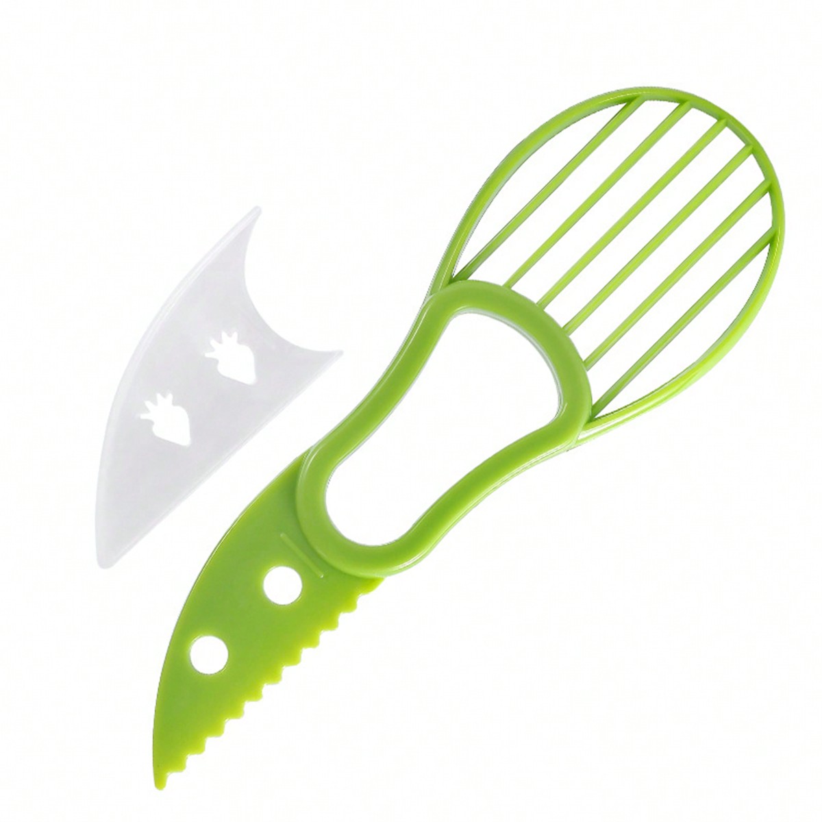 Avocado Slicer Tool - 1個入りアボカドピーラー、アボカドカッティングナイフ、フルーツスライサー、多目的フルーツカット、スライス、種抜き、カットマシン