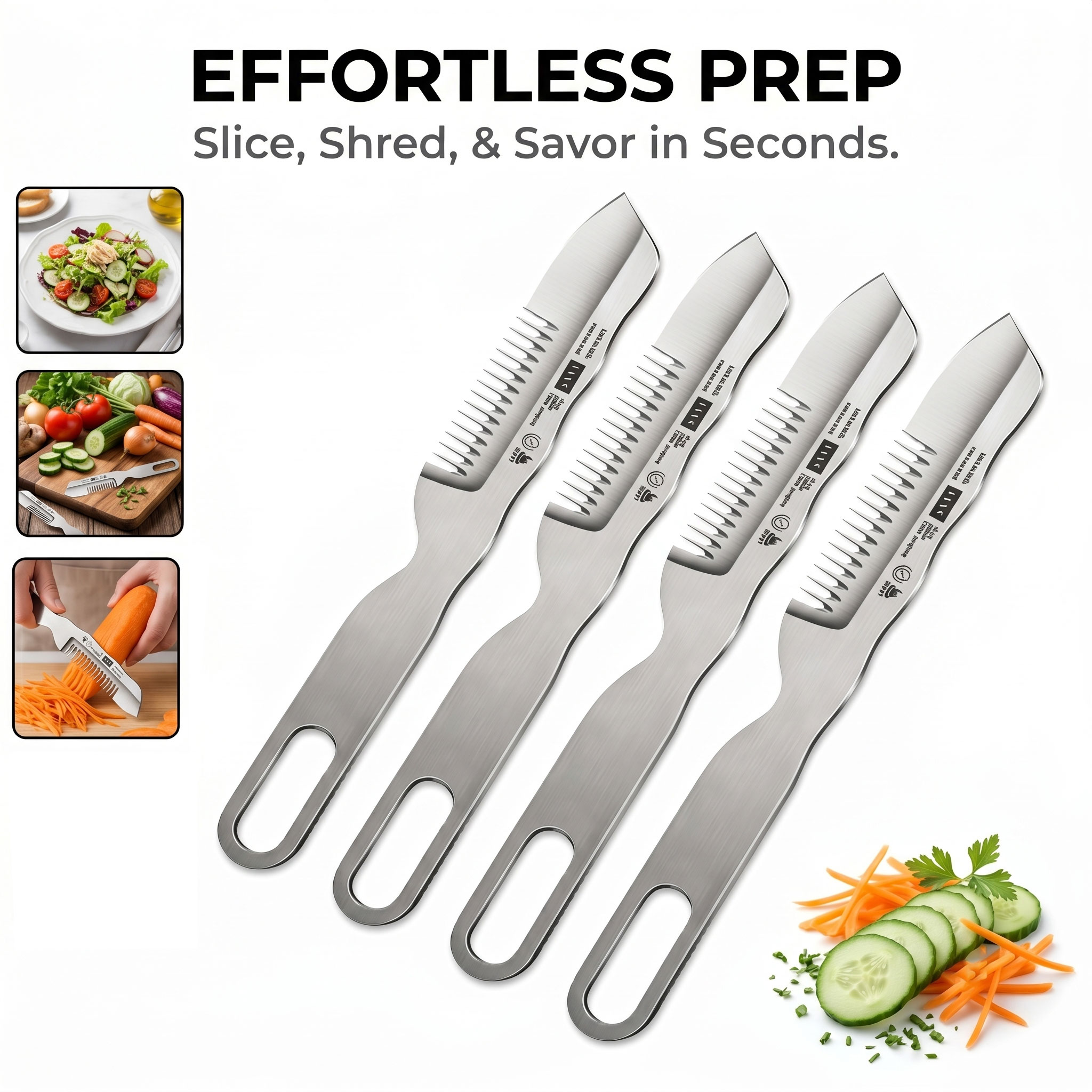 Kitchen Gadgets Vegetable Cutter - 新しい多機能ネギカッター ステンレス製 緑玉ねぎスライサー 2-in-1 野菜シュレッダー キッチンチョッパー