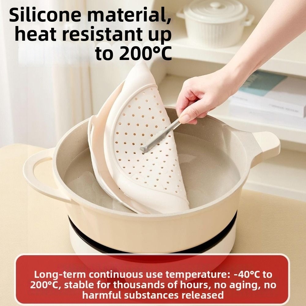 Silicone Steamer Basket - ノンスティックシリコン蒸し器バスケット耐熱耐油フードスチーマーパッドお手入れ簡単通気性再利用可能な蒸し器マット