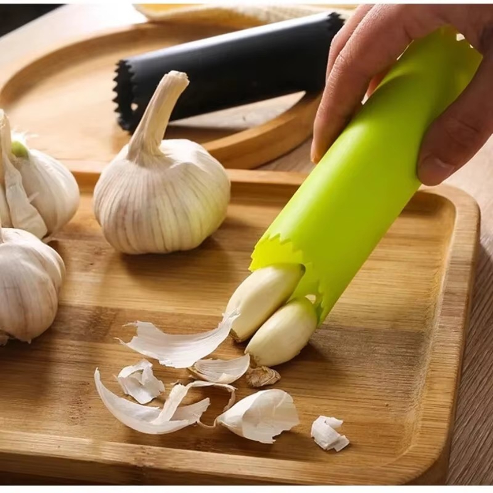 Kitchen Gadgets Useful - ニンニク皮むき器 チューブ型 ニンニク皮むき シリコン製 ニンニクピーラー 簡単