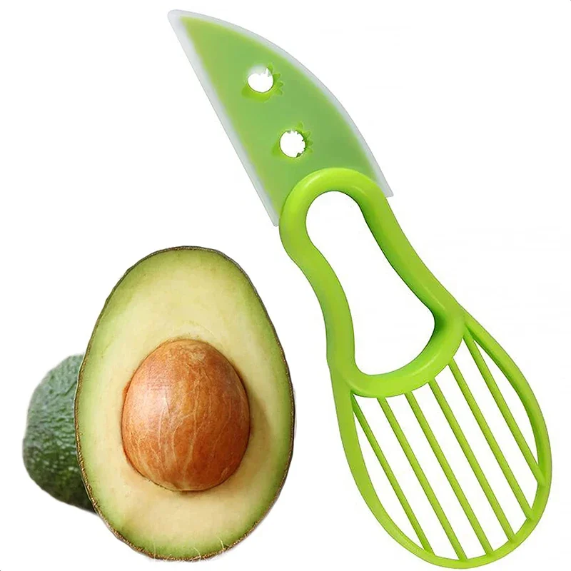 Avocado Slicer Tool - 3 in 1 アボカドスライサー シアコアラー プラスチックナイフ