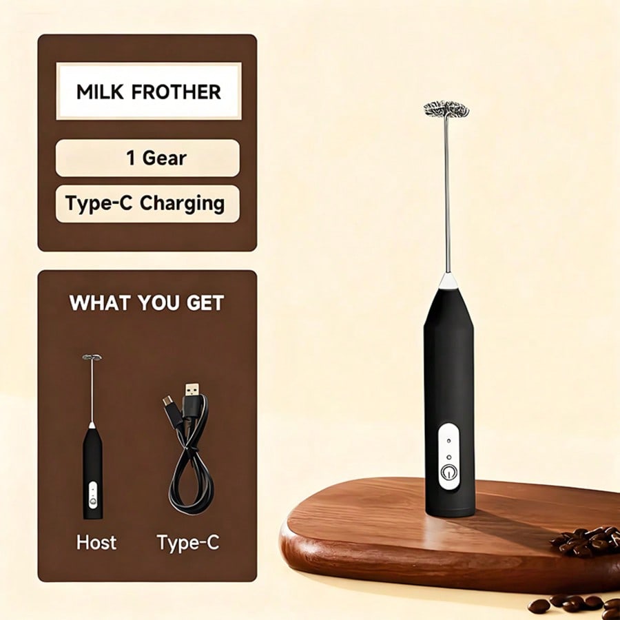 Kitchen Gadgets Useful - 1パック入りハンドヘルド電動ミキサー、卵ビーター、ミルク泡立て器、コーヒー、ラテ、カプチーノ泡立て器、抹茶ブレンダー、キッチンガジェット