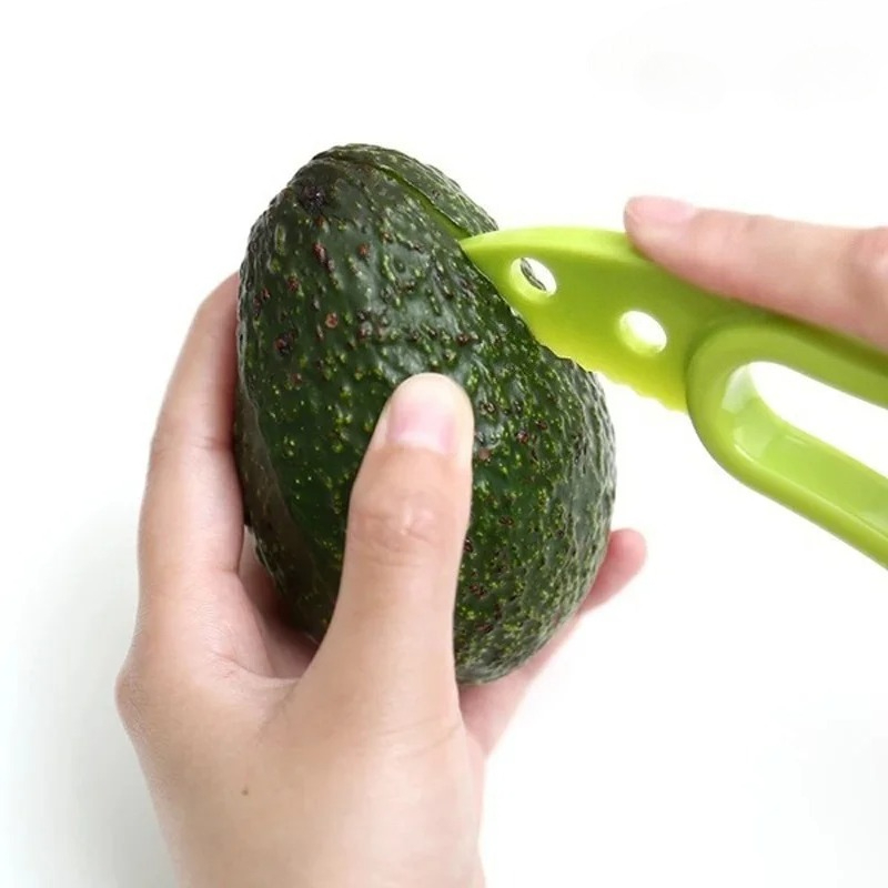 Avocado Slicer Tool - 1PC 3 in 1 グリーンアボカドスライサー シアコアラー