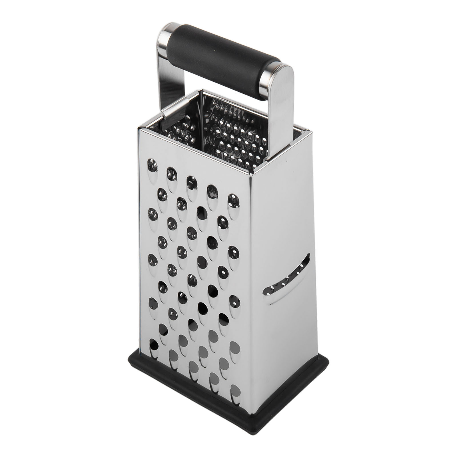 Cheese Grater Box - 4面ステンレス鋼ボックスグレーター、ハンドル付きキッチン野菜シュレッダー、チーズ、ニンジン、ジャガイモ、キュウリ用調理器具