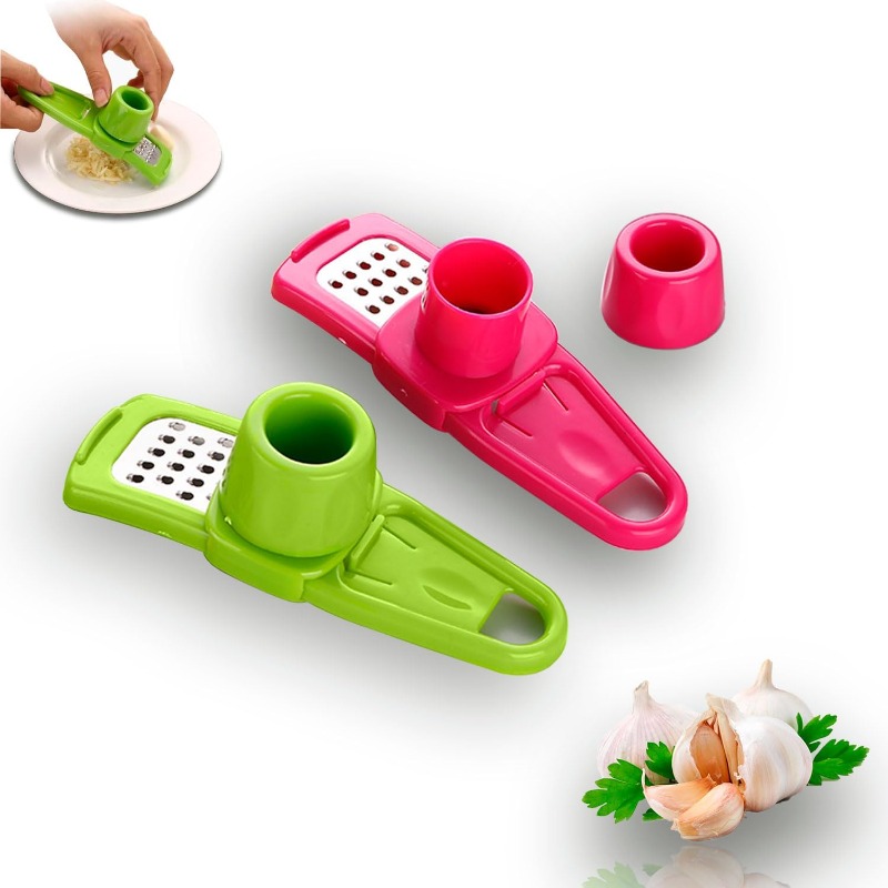 Kitchen Gadgets Useful - 手動式ニンニクチョッパー、手動ニンニク刻み器、ニンニクグラインダー、便利で速いキッチンガジェット