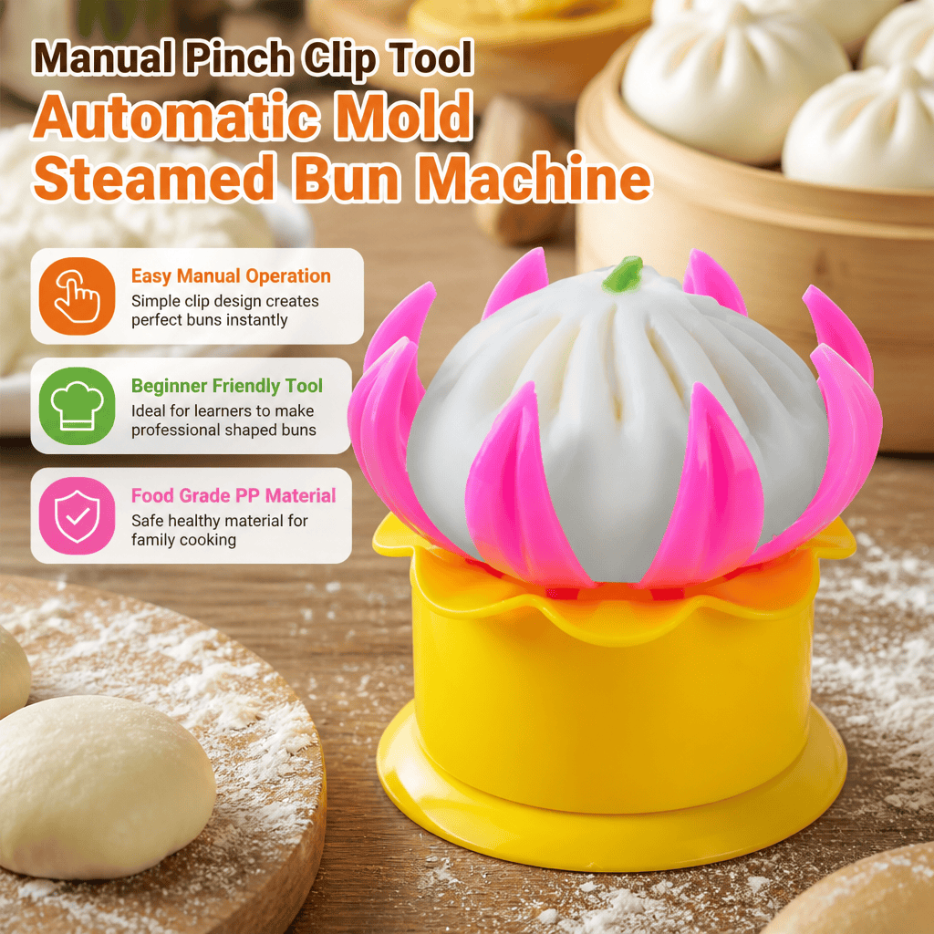Kitchen Gadgets Save Time - 蒸しパン型 手動メーカー DIY 餃子ツール キッチンガジェット 初心者向け