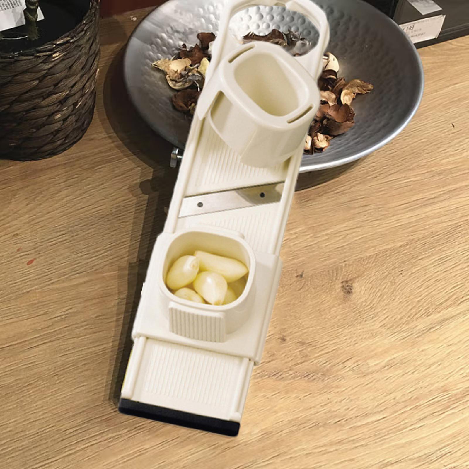 Kitchen Gadgets Vegetable Cutter - 1個入りニンニクスライサーカッターシュレッダー2in1機能付きニンニクプレスキッチンガジェットチョッパーカッターニンニク粉砕キッチンツール