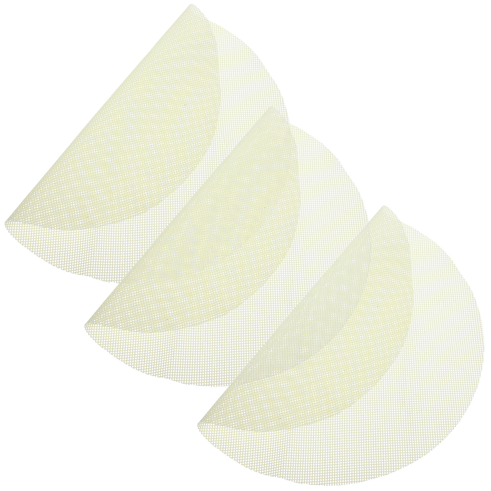 Silicone Steamer Basket - 3個入り蒸し器用シリコンライナー、ノンスティック加工、再利用可能なメッシュマット、餃子、饅頭、点心用キッチン用品