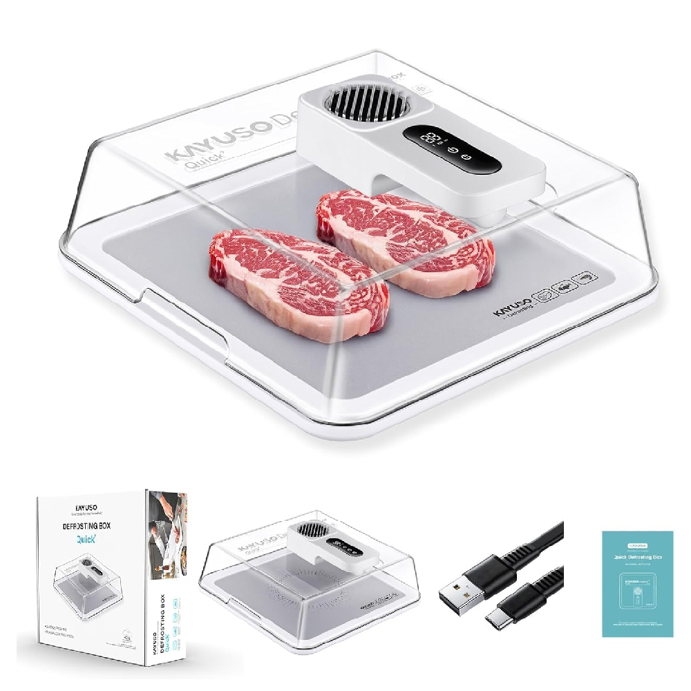 Kitchen Gadgets Useful - 急速解凍食品用トレイ、効率的な肉解凍プレート、家庭用電気キッチン解凍機器
