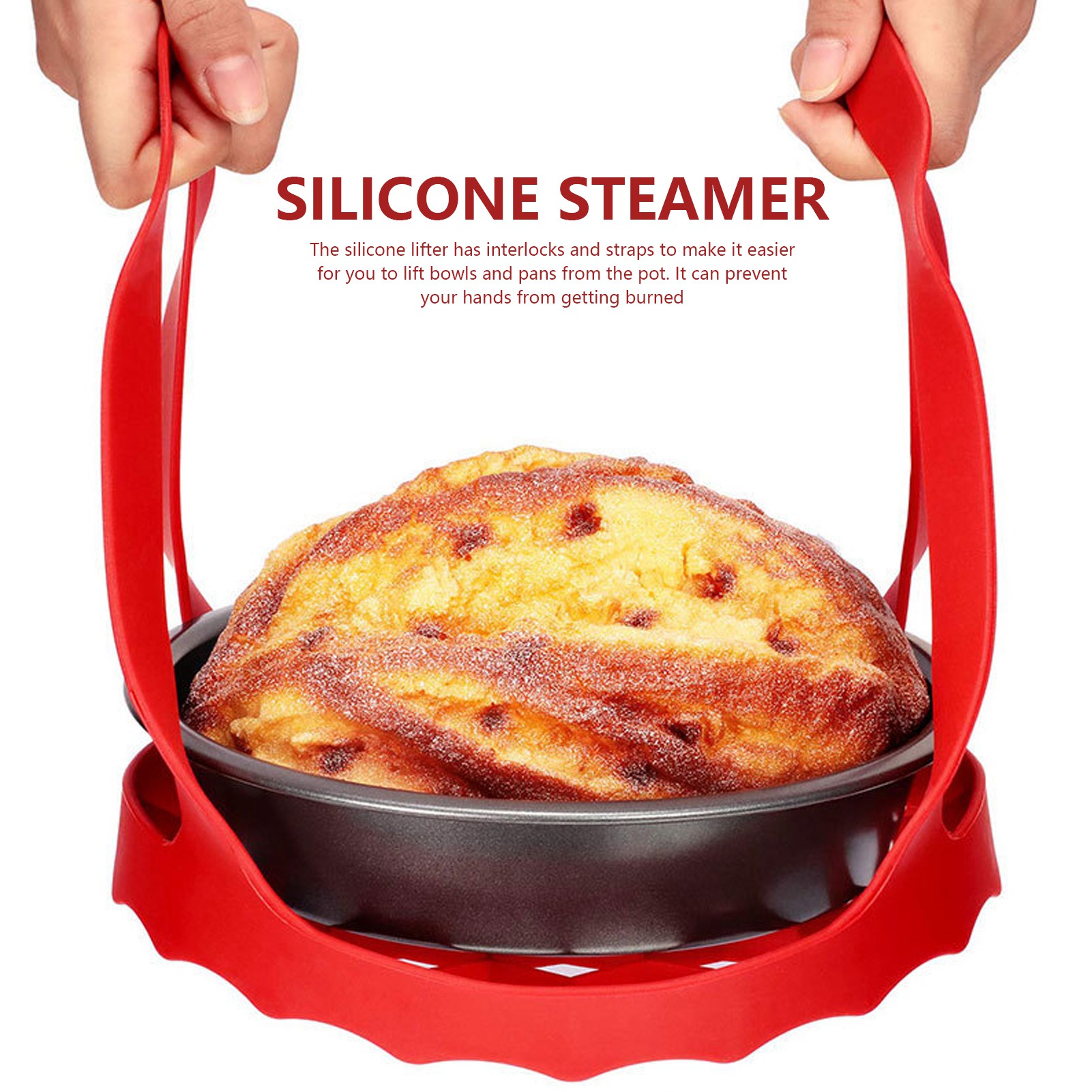 4個セット シリコン製キッチンツール ベーキングトレイ スリ - Silicone Steamer Basket のレビューと価格