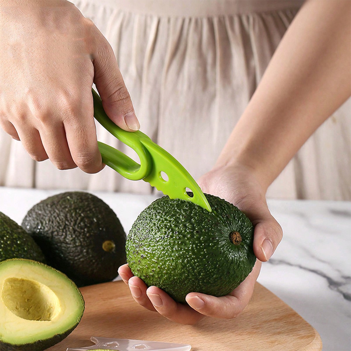 1個入りアボカドピーラー、アボカドカッティングナイフ、フルー - Avocado Slicer Tool のレビューと価格