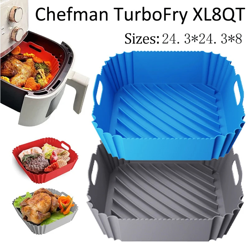 大型エアフライヤーシリコンバスケットトレイポットスクエアノン - Silicone Steamer Basket のレビューと価格