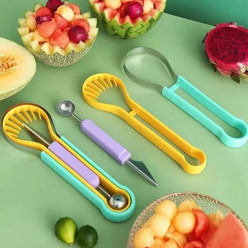 お手入れ簡単 3 in 1 メロンスクープ 両頭プラスチック - Avocado Slicer Tool のレビューと価格