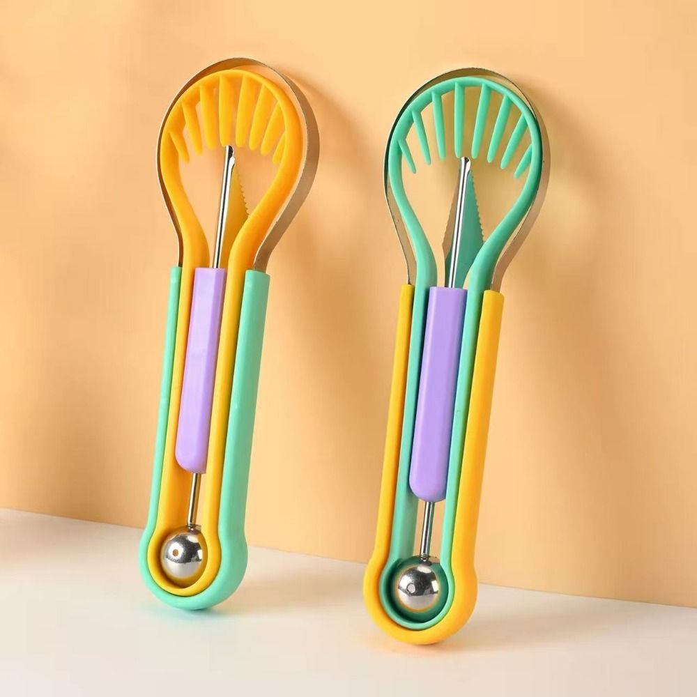 お手入れ簡単 3 in 1 メロンスクープ 両頭プラスチック - Avocado Slicer Tool のレビューと価格