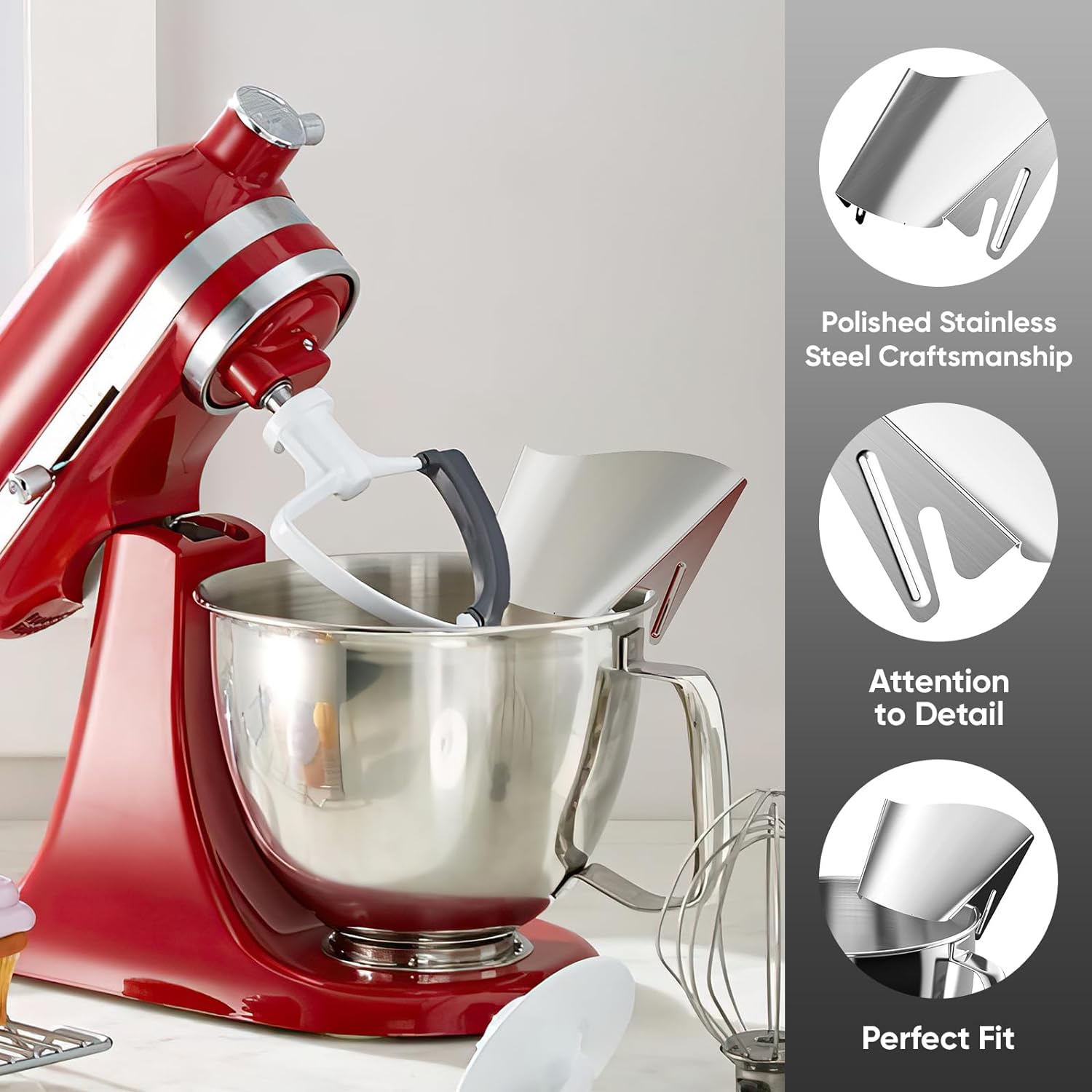 キッチンエイドスタンドミキサーステンレススチールボウル用ポア - Kitchen Gadgets Useful のレビューと価格