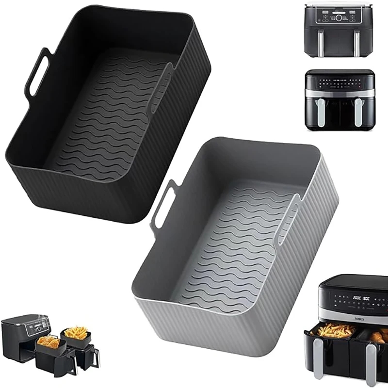 エアフライヤーアクセサリー、シリコンバスケット、オーブンベー - Silicone Steamer Basket のレビューと価格
