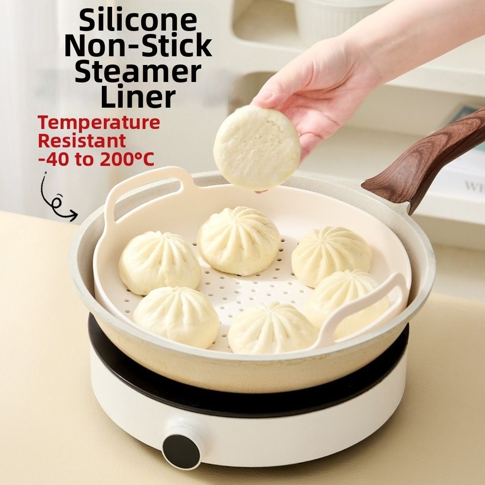 ノンスティックシリコン蒸し器バスケット耐熱耐油フードスチーマ - Silicone Steamer Basket のレビューと価格