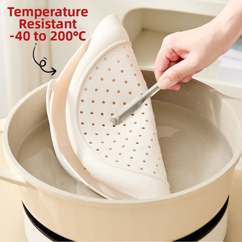 ノンスティックシリコン蒸し器バスケット耐熱耐油フードスチーマ - Silicone Steamer Basket のレビューと価格