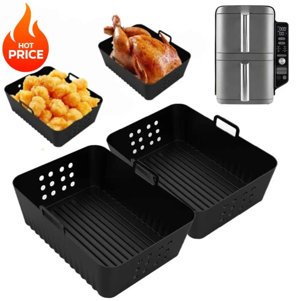 2 個エアフライヤーシリコンライナー忍者 SL400 SL4 - Silicone Steamer Basket のレビューと価格