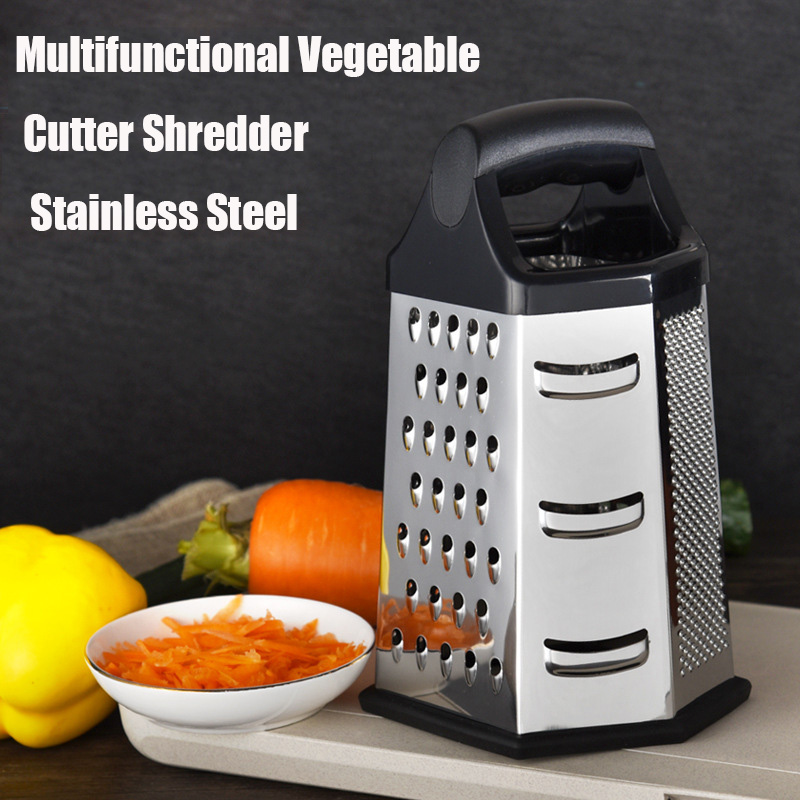 プロのボックスおろし金ステンレス鋼 6 面多目的野菜カッター - Cheese Grater Box のレビューと価格