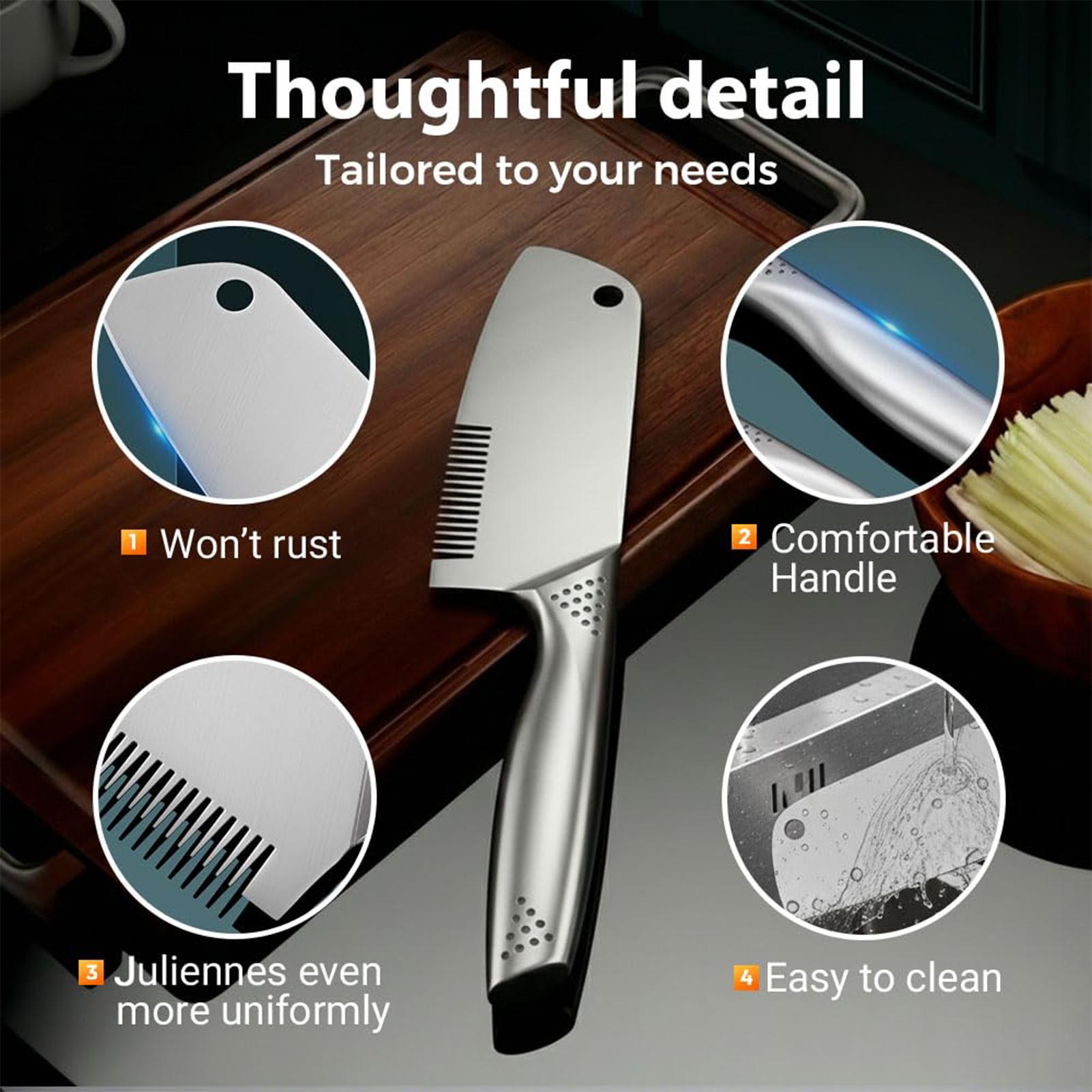 オニオンスライサー多目的ポータブルハンドヘルドステンレス鋼ガ - Kitchen Gadgets Vegetable Cutter のレビューと価格