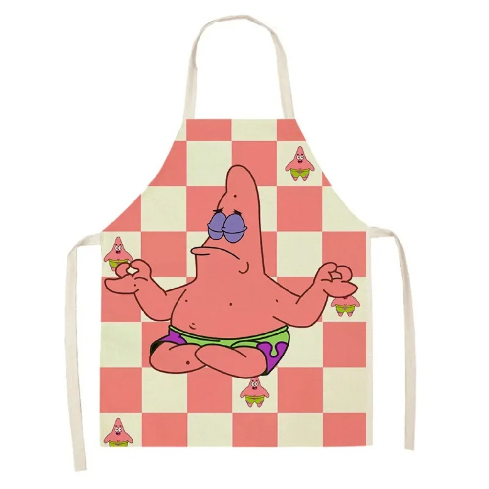 スポンジボブ パトリック キッチンエプロン 大人用 リネンビ - Kitchen Gadgets And Accessories のレビューと価格