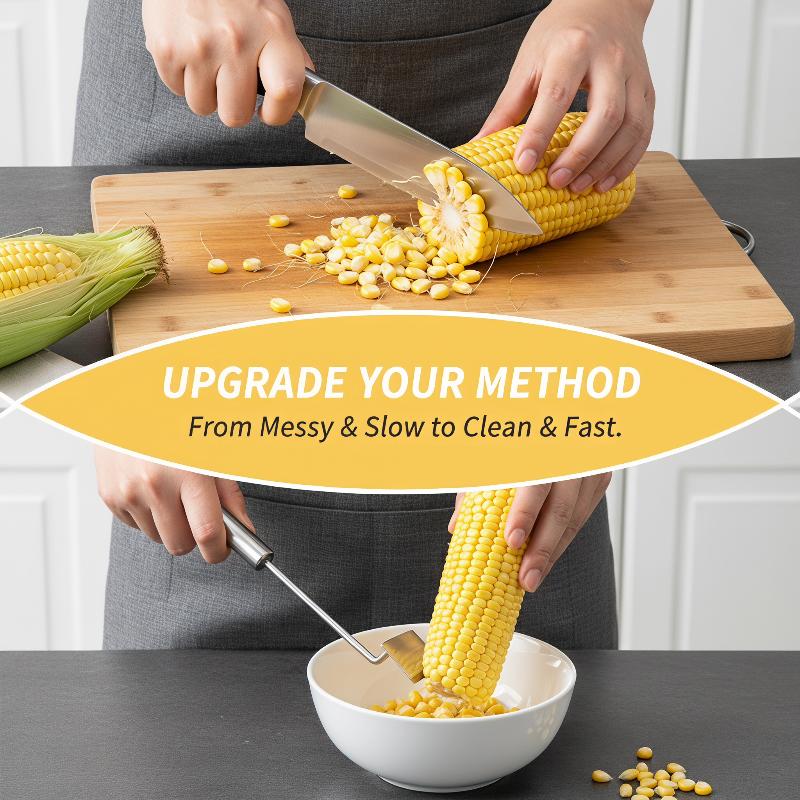 ステンレス鋼のトウモロコシの皮むき器 時間を節約するトウモロ - Kitchen Gadgets Save Time のレビューと価格
