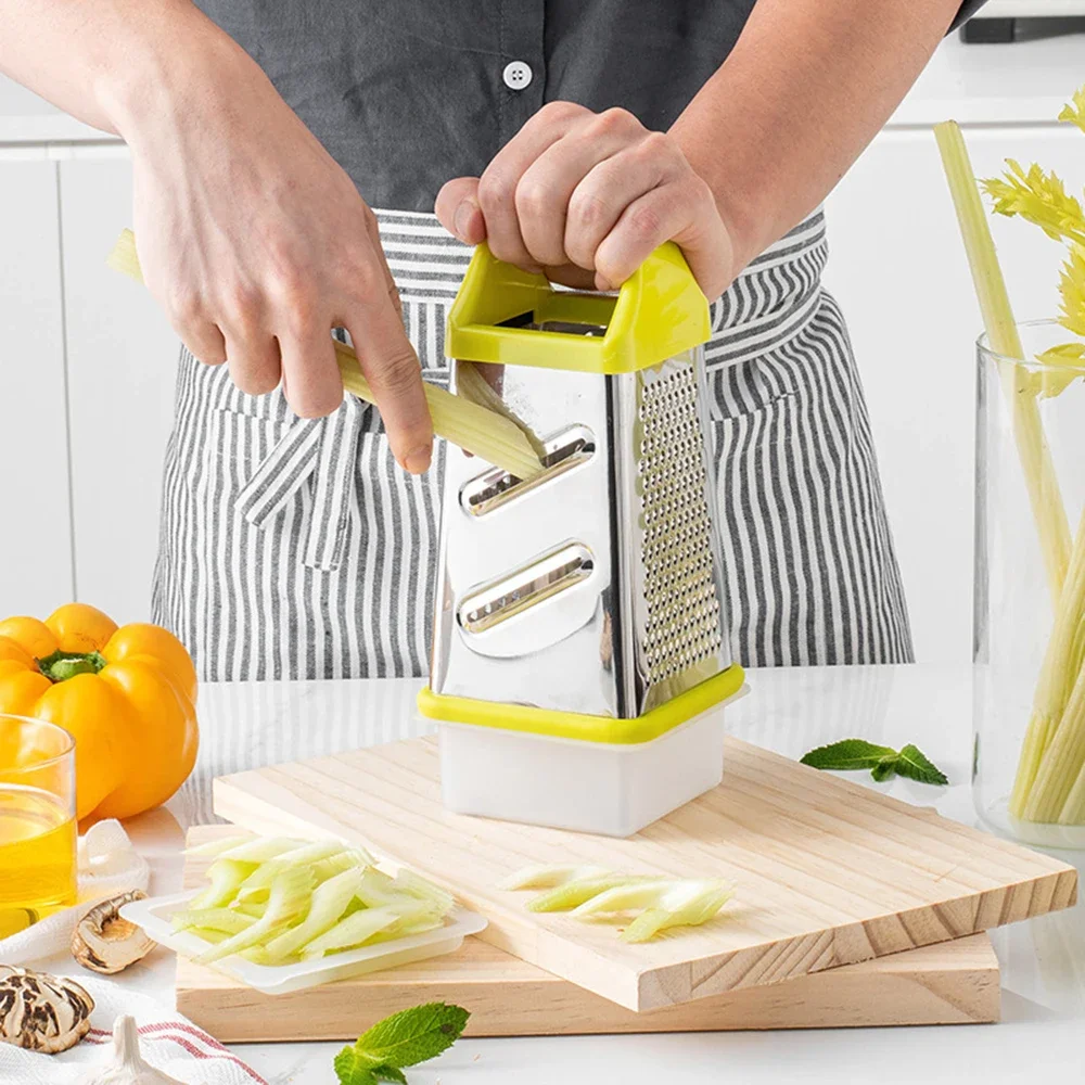 多目的おろし金野菜スライサー四面ボックスおろし金ステンレス鋼 - Kitchen Gadgets Useful のレビューと価格
