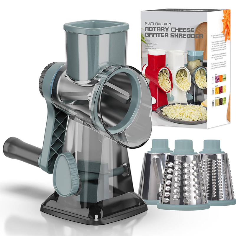 LMETJMA 3 in 1 ロータリーチーズおろし金多用途 - Cheese Grater Box のレビューと価格