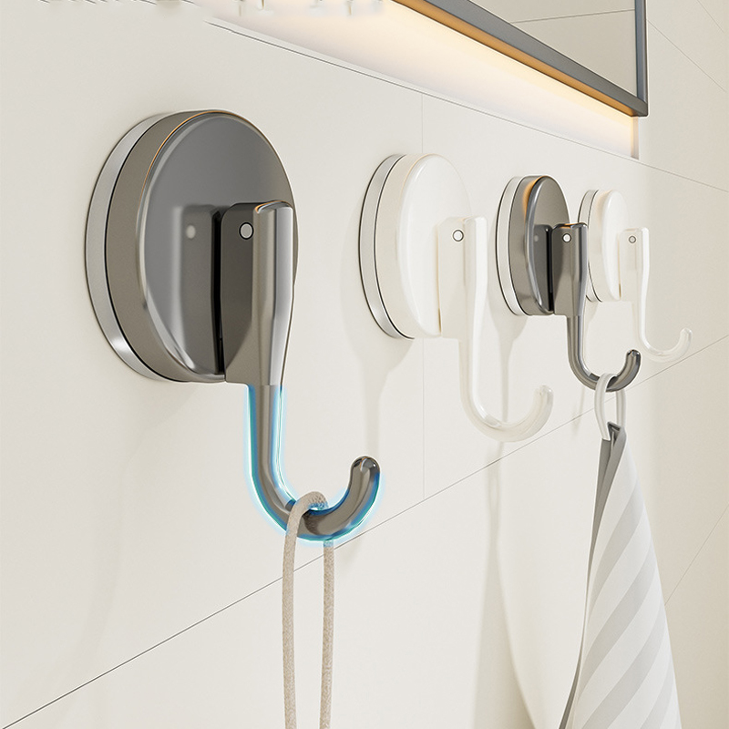 吸盤フックパンチフリー多機能吊り下げキー衣類フック浴室ローブ - Kitchen Gadgets And Accessories のレビューと価格