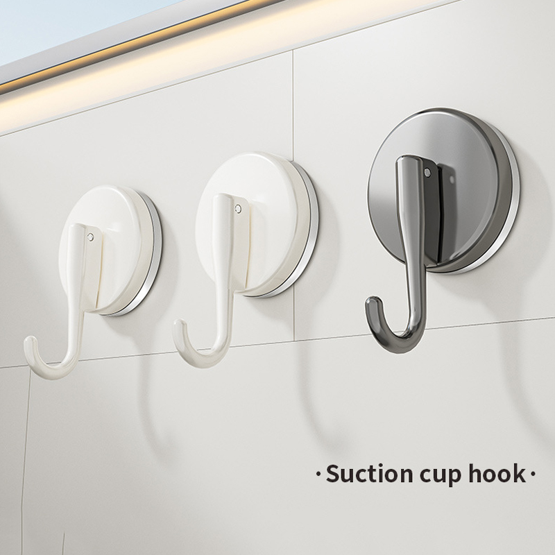 吸盤フックパンチフリー多機能吊り下げキー衣類フック浴室ローブ - Kitchen Gadgets And Accessories のレビューと価格