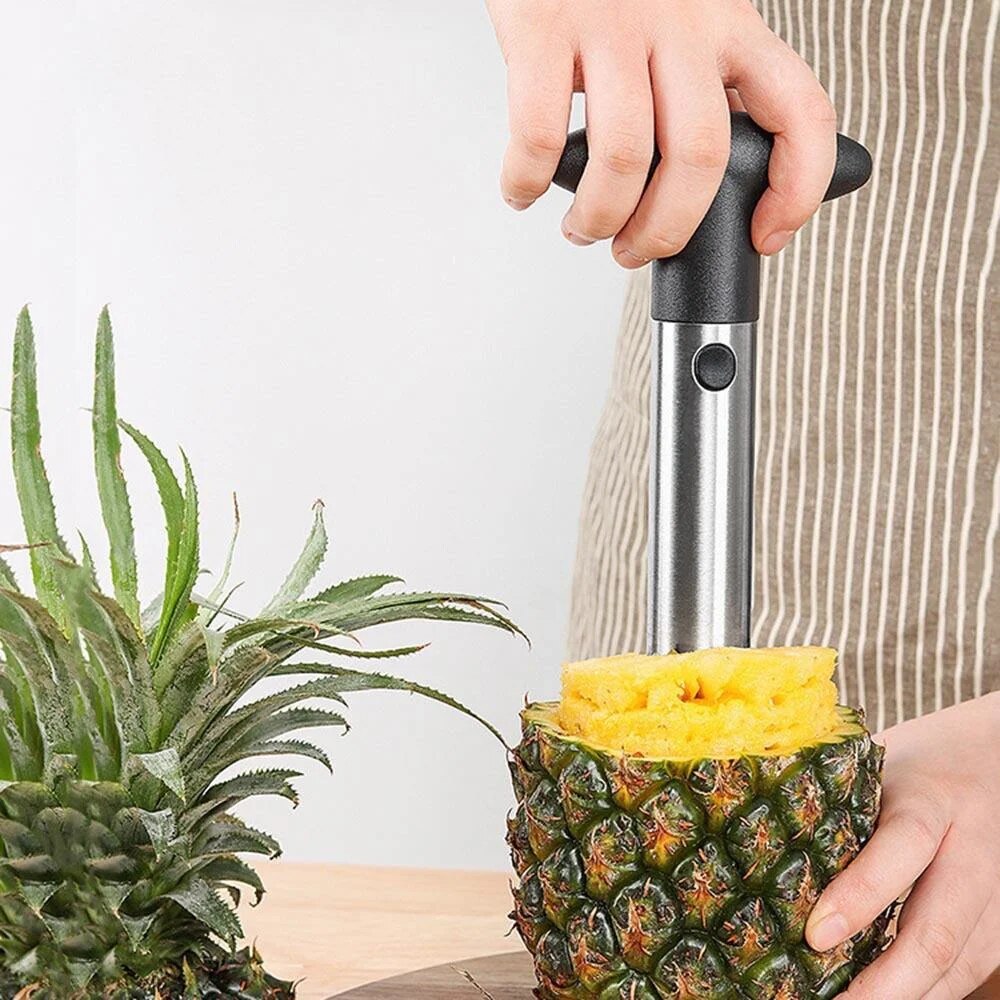 スポットステンレス鋼パイナップルピーラーパイナップルコアラー - Kitchen Gadgets Vegetable Cutter のレビューと価格