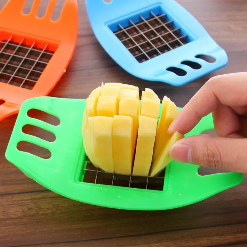 フライドポテトメーカー、ポテトカッター、野菜ポテトスライサー - Kitchen Gadgets Vegetable Cutter のレビューと価格
