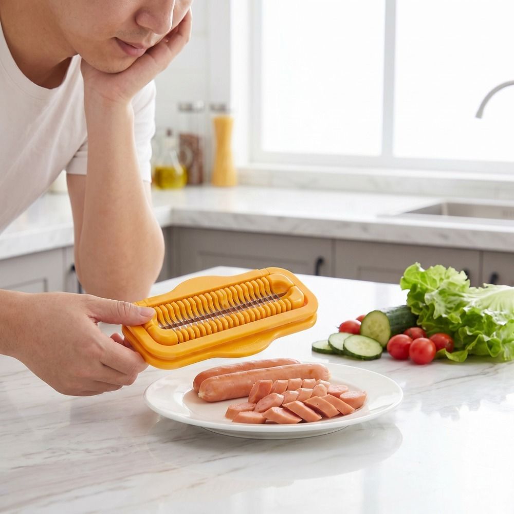 多機能ステンレス鋼ハムスライサー効率的な時間節約ホットドッグ - Kitchen Gadgets Save Time のレビューと価格