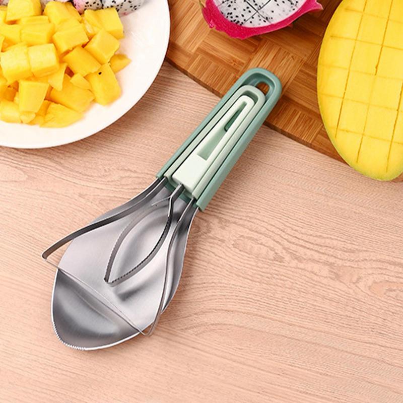 3in1 マンゴー皮むき切断ナイフマンゴー皮むきセパレーター - Avocado Slicer Tool のレビューと価格