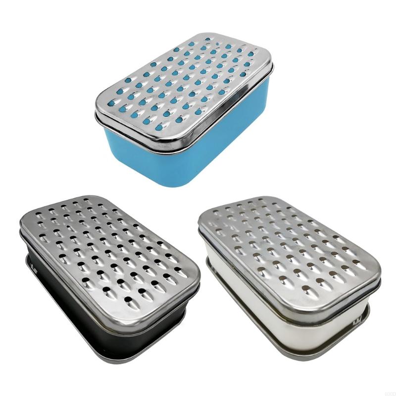 400dチーズのおろし、食品貯蓄者コンテナ2 in1フルーツ - Cheese Grater Box のレビューと価格