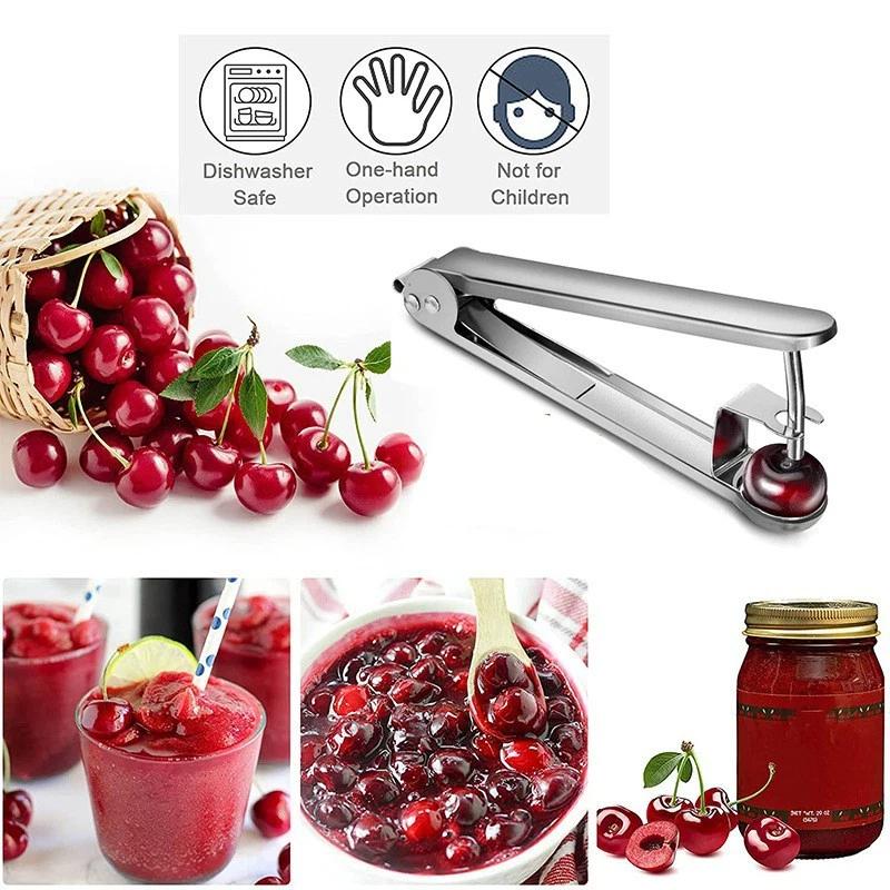 多機能種抜き器：チェリー、サンザシ、ナツメ、オリーブ用。創造 - Kitchen Gadgets Useful のレビューと価格
