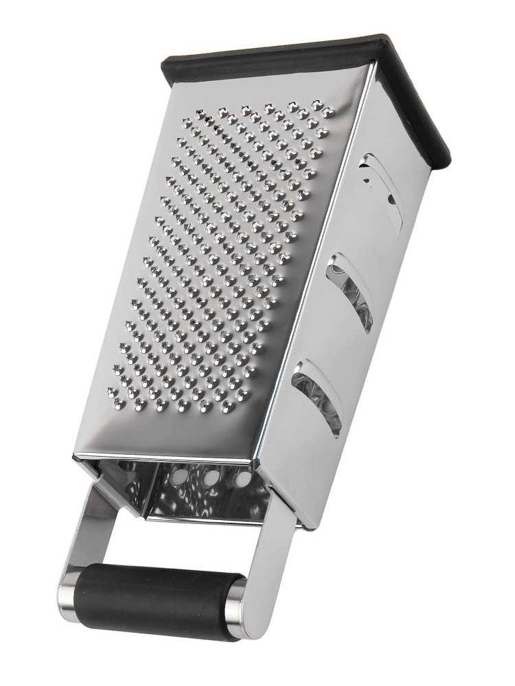4面ステンレス鋼ボックスグレーター、ハンドル付きキッチン野菜 - Cheese Grater Box のレビューと価格