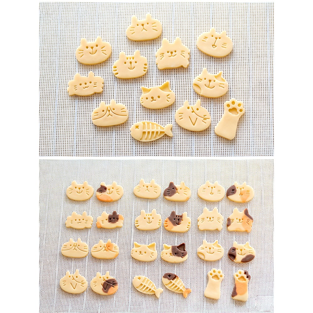 かわいい子猫DIYスタンプクッキーカッター焼き型ベーキングア - Kitchen Gadgets And Accessories のレビューと価格