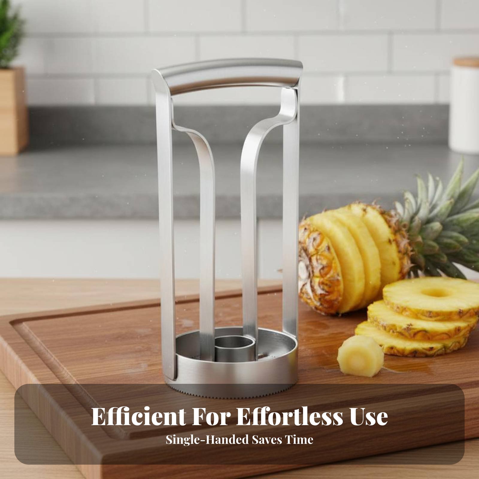 ステンレス製パイナップルカッター 食品グレードのパイナップル - Kitchen Gadgets Save Time のレビューと価格