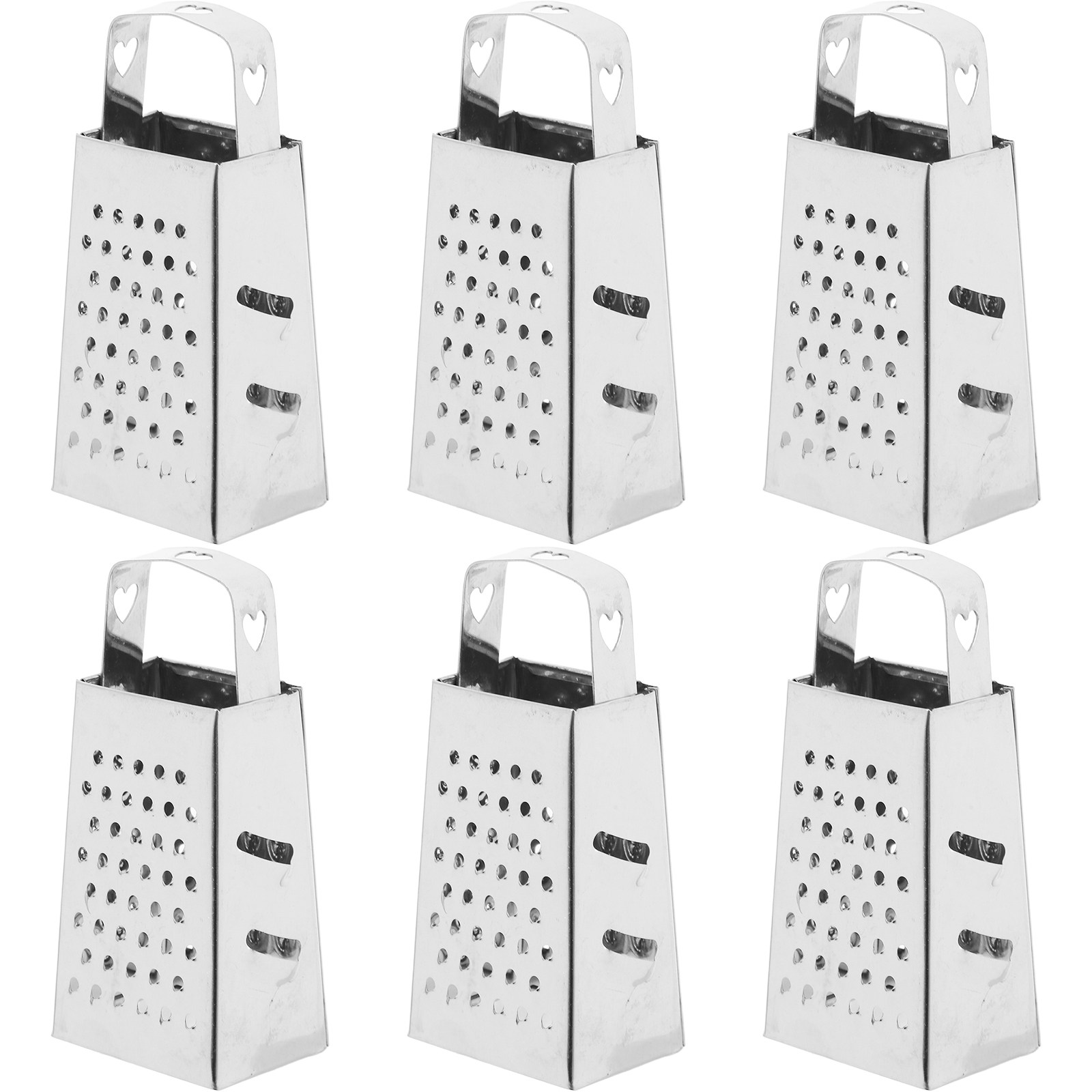 6個入りミニステンレス鋼チーズグレーター、四面刃キッチンツー - Cheese Grater Box のレビューと価格