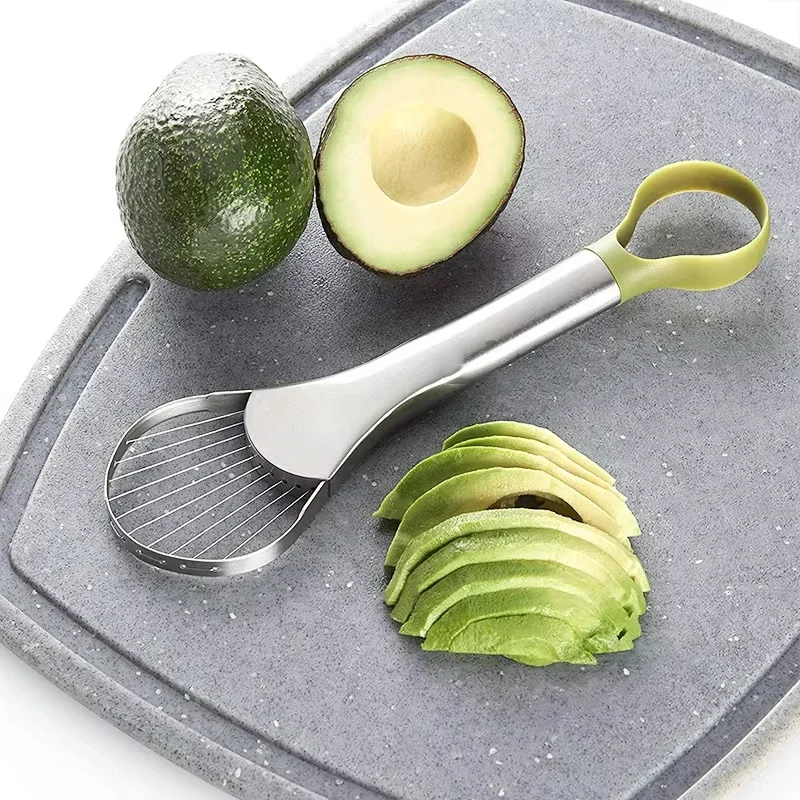 ステンレス製アボカドスライサー 2 in 1 フルーツピーラ - Avocado Slicer Tool のレビューと価格