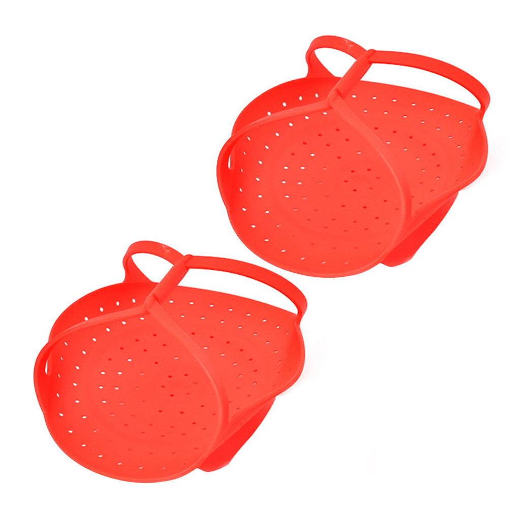 2個入り折りたたみ式シリコン蒸し器ラック、野菜や卵の蒸しバス - Silicone Steamer Basket のレビューと価格